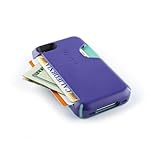 Speck SPK-A0333 CandyShell Card Phone Case for iPhone 4, Fits Verizon and ATandT Models - 1 Pack - Retail Packaging - GrapeEscape Purple
