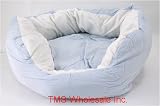 Pet Supplies : NEW Blue Fluffy Cat or Dog Pet Bed 20x20"- Pet Supply