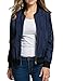 HOTOUCH Womens Classic Quilted Jacket Short Bomber Jacket Coat