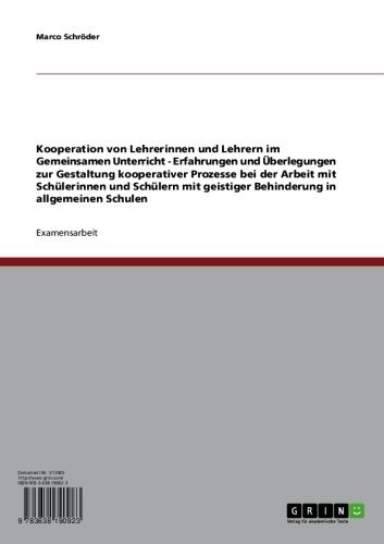 Sonderpädagogische Ansprüche im Gemeinsamen Unterricht. Die Integration von Kindern mit geistiger Behinderung an allgemeinen Schulen (German Edition)
