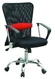 Charles Jacobs MESH LUXURY EXECUTIVE COMFORTABLE OFFICE CHAIR in BLACK w/RED STRIPE new 2013 BUSINESS ERGONOMIC DESIGN +TILT MECHANISM