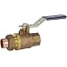 NIBCO NJ83F08 Cast Bronze Ball Valve, Two-Piece, Lever Handle, 3/4" Female Solder Cup x Female Solder Cup Union End