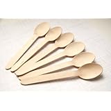 Wooden Spoons - Disposable Wood Cutlery Vintage Flatware 50ct - Twilight Parties