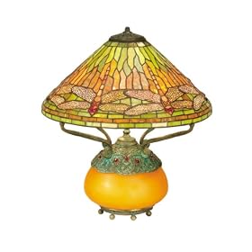 Dale Tiffany Dragonfly Amber Table Lamp