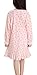 TRENDY XU Girl Strawberry Print Long Sleeve Nightgown Pajamas Set Dress