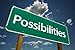 Possibilities Road Sign with Blue Sky and Cloud - Peel and Stick Wall Decal by Wallmonkeys Possibilities Road Sign with Blue Sky and Cloud - Peel and Stick Wall Decal by Wallmonkeys