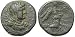 Judaean Kingdom, Herod Agrippa II, 55 - 95 A.D., Judaea Capta for Domitian; Bronze Ha...