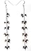 Tiger Eye Earrings Sterling Silver Jewelry 4.25 inches (ers143)