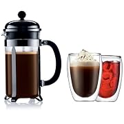 Bodum Chambord 8-Cup Press with Bonus Pavina Thermal Glasses