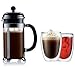 Bodum Chambord 8-Cup Press with Bonus Pavina Thermal Glasses