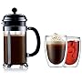 Bodum Chambord 8-Cup Press with Bonus Pavina Thermal Glasses