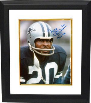 Mel Renfro signed Dallas Cowboys 8x10 Photo HOF 96 Custom Framed