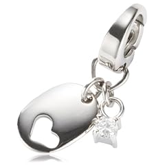 Fossil Damen-Charm Anh�nger HERZ mit Zirkonia JF86096040