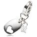 Fossil Damen-Charm Anh�nger HERZ mit Zirkonia JF86096040