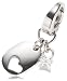Fossil Damen-Charm Anhänger HERZ mit Zirkonia JF86096040