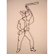 Cowboy Iron Shadow Decorative Wall Art