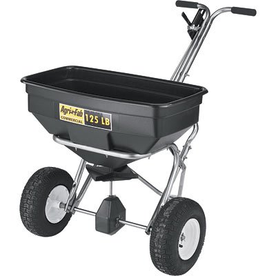 Agri-Fab Commercial Push Spreader - 125-Lb. Capacity, Powder-Coat Steel Frame, Model# 45-0382