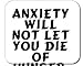 Anxiety will not let you die of hunger. Decorated Mouse Pad