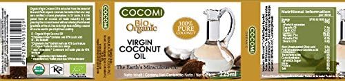 Cocomi Bio Virgin Coconut Oil, Certified Organic, 225ml