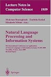 Natural Language Processing and Information Systems: 5th International Conference on Applications of Natural Language to Information Systems, NLDB 2000, ... France, June 28-30, 2000, Revised Papers