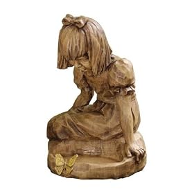 Girl Garden statue Birdbath by 