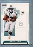 2006 Playoff NFL Playoffs 51 Ronnie Brown / Miami Dolphins / Football Cards - In Protective Top Loader - Sports Trading Cards Collecting