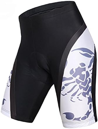 Camile Men Breathable Sportswear Riding Jerseys Motorcross Short Sleeve riding jersey and pants 3D Protective Cushion Padded Shorts Set Outfit Quick Dry,Skeleton Pattern