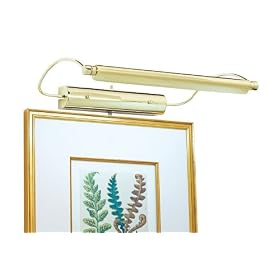 OTT-LITE Lisbon Brass TrueColor Plug-In Picture Light by Ott-lite