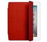 Leder Smart Cover - rot