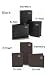 Pebble Grain Leather Wallet with Silver Emblem - Brown or Black