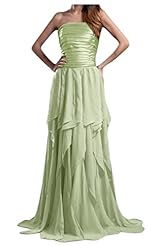 Strapless Chiffon/Satin Evening Dress 