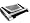 NZXT ACC-NT-CRYO LX Aluminum Notebook Cooler 120MM Adjustable Fans (Black)