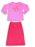 Mis Tee V-Us - Girls Long Sleeved Skirt Set, Pink