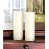 Ivory Vanilla Tall Pillar Scented Candles