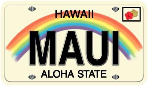 Hawaii Magnet Rubber Maui License Plate