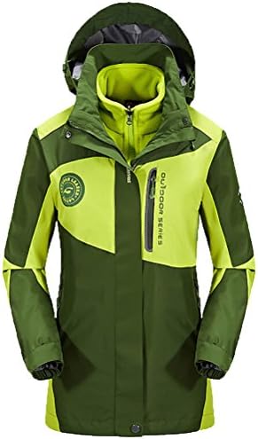 Loono Women's Outdoor Hiking Ski Waterproof Hooded Jacket Grass Green 02