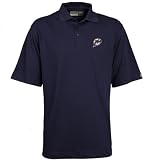 Cutter & Buck Miami Dolphins Navy Blue DryTec Championship Polo