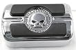 Harley Davidson Willie G.® Skull Shifter Peg. Black rubber pads, polished and chrome-plated Skull Collection. Surrounded by Harley-Davidson® script. Fits all models (except '06-later VRSC? models with forward controls or '06-later Dyna® models equipped with forward controls). 34689-04