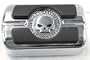 Harley Davidson Willie G.� Skull Shifter Peg. Black rubber pads, polished and chrome-plated Skull Collection. Surrounded by "Harley-Davidson�" script. Fits all models (except '06-later VRSC? models with forward controls or '06-later Dyna� models equipped with forward controls). 34689-04