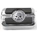 Harley Davidson Willie G.® Skull Shifter Peg. Black rubber pads, polished and chrome-plated Skull Collection. Surrounded by 
