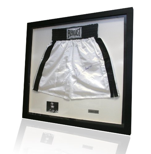Muhammad Ali signed boxing shorts - Framed