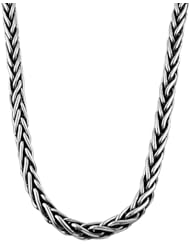 Sterling Silver Balistene Wheat Necklace (5mm, 18 inch)