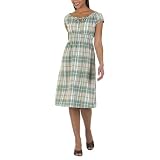 Merona Short-Sleeve Dress - Honeydew/ Gray