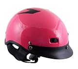 DOT Outlaw Pink Vented Half Face Helmets