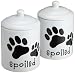 DII Spoiled Ceramic Pet Treat & Food Canister, Set of 2