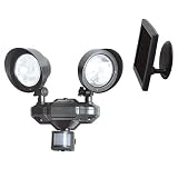 Westinghouse Solar Lighting 481131 Solar System Double Head Flood Light in Pewter
