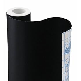 Commercial Chalkboard Contact Paper, Black, 18 Inches x 6 Feet