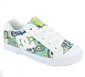DC CHELSEA LADIES SKATE TRAINER WHITE/LIGHT TURQOISE