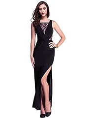 Sexy Full Length Wrap Slit Lace Polyester  Dress