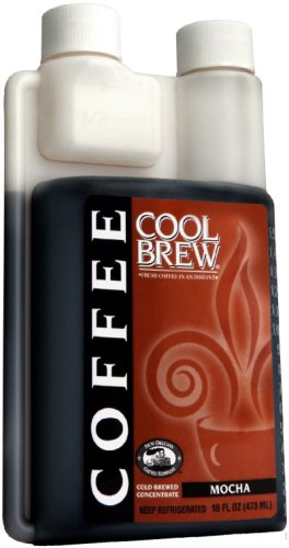 Cool Brew® Fresh Coffee Concentrate - Mocha 32oz - Make Iced Coffee or Hot Coffee -... by New Orleans Coffee Company
